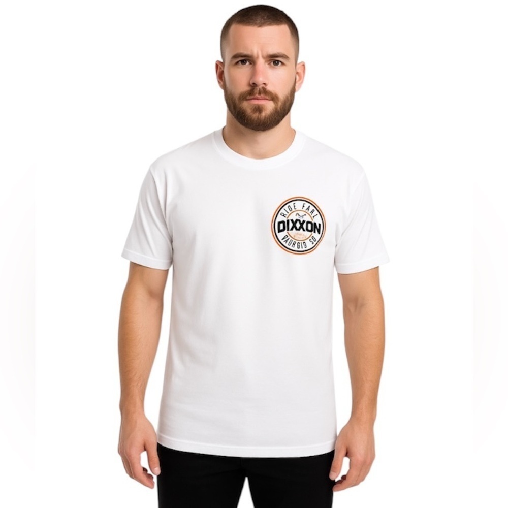NWOT Dixxon Men's Sturgis Ride Fast White Tee Shirt, Size 3X